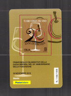 ITALIA  :  Tessera Filatelica - 20° Della Fondazione Di BIBENDA - 1500 Pz. - 30.11.2019 - Tarjetas Filatélicas