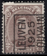 Typo 112-III A (LEUVEN 1925 LOUVAIN) - O/used - Typografisch 1922-26 (Albert I)