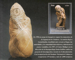 2014 Peru Leymebamba Mummies Archaeology  Souvenir Sheet MNH - Pérou