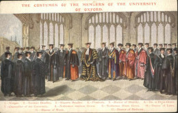 11004444 Oxford Oxfordshire Costumes Of The Members University   - Altri & Non Classificati