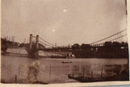 Villeneuve Saint Georges - Photo Ancienne Originale - Le Pont Suspendu - 4,5x6,2cm - Villeneuve Saint Georges