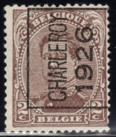 Typo 129A (CHARLEROY 1926) - O/used - Typo Precancels 1922-26 (Albert I)