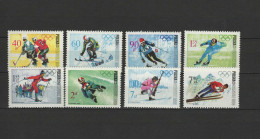 Poland 1968 Olympic Games Grenoble Set Of 8 MNH - Invierno 1968: Grenoble