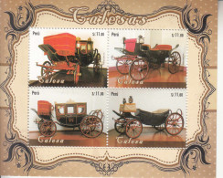 2014 Peru Carriages Transport  Souvenir Sheet MNH - Perú