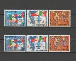 Philippines 1968 Olympic Games Mexico 6 Stamps MNH - Verano 1968: México
