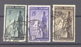 Italie  :  Yv  539-41  (o)  ERP - 1946-60: Used