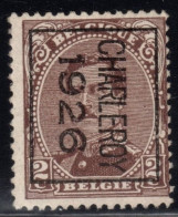 Typo 129B (CHARLEROY 1926) - O/used - Typos 1922-26 (Albert I)