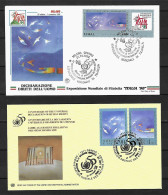 1998 Joint/Congiunta Italy And United Nations, BOTH FDC'S WITH 1 STAMP: Human Rights - Gemeinschaftsausgaben