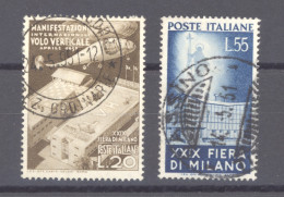 Italie  :  Yv  595-96  (o) - 1946-60: Afgestempeld