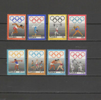 Poland 1969 Olympic Games Mexico, Athletics, Weightlifting, Javelin, Boxing, Fencing Etc. Set Of 8 MNH - Verano 1968: México