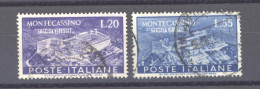 Italie  :  Yv  602-03  (o) - 1946-60: Usados