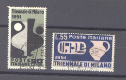 Italie  :  Yv  605-06  (o) - 1946-60: Oblitérés