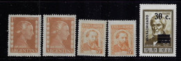 ARGENTINA  1952  SCOTT #599(2),1077  MH - Neufs