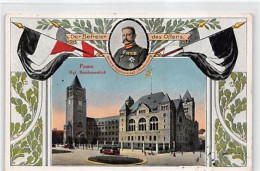 39119711 - Patriotische Ansichtskarte Posen / Poznan. Koenigliches Residenzschloss Mit Befreier Des Ostens General-Feld - Polen