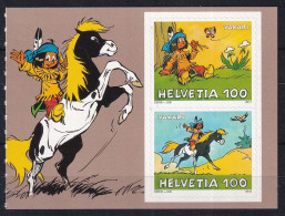 Zumst. 1449H-1450H / Mi. 2277-2278 - Yakari - Zusammendruck Auf Heftchenblatt - Postfrisch/**/MNH - Nuevos