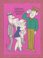 Humor- Jelentem Kiskatona Lettem-  Standard Size, Divided Back, Cancelled And Mailed To Budapest On 3.3.1982. - Humoristiques