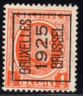 Typo 114A (BRUXELLES 1925 BRUSSEL) - O/used - Typo Precancels 1922-31 (Houyoux)