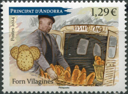 ANDORRA [FR.] - 2024 - STAMP MNH ** - Forn Vilaginés Bakery, ’Escaldes-Engordany - Unused Stamps