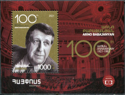 ARMENIA - 2021 - S/S MNH ** - 100th Anniversary Of The Birth Of Arno Babajanyan - Armenië