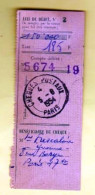 TAD "CHÈQUES POSTAUX PARIS" Sur Avis De Débit N°2 (026)_tad58 - Manual Postmarks