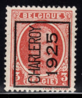 Typo 117A (CHARLEROY 1925) - O/used - Tipo 1922-31 (Houyoux)