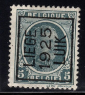 Typo 126A (LIEGE 1925 LUIK) - O/used - Typografisch 1922-31 (Houyoux)