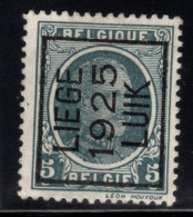 Typo 126A (LIEGE 1925 LUIK) - O/used - Typo Precancels 1922-31 (Houyoux)