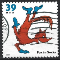 United States 2006. Scott #3989 (U) Children's Book Animal, Fox In Socks - Usados