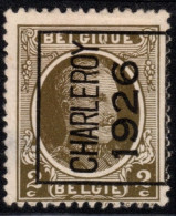 Typo 134A (CHARLEROY 1926) - O/used - Typo Precancels 1922-31 (Houyoux)
