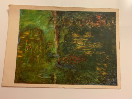 A4-Art Peinture Claude  Monet Le Jardin De Giverny - Autres & Non Classés