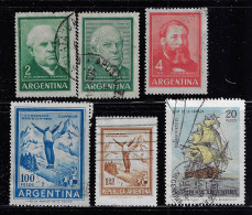ARGENTINA  1959,1962  SCOTT #704,742,742A,894,938  USED - Nuovi