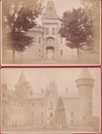 2 Photos 1880 Du Château De Bourbon Busset (03 Allier) Aux Environs De Vichy Photos (16.50 X 11 Cm) - Vichy