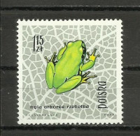 POLAND  1963 - REPTILES & AMPHIBIANS, MNH - Unused Stamps
