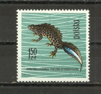 POLAND  1963 - REPTILES & AMPHIBIANS, MNH - Unused Stamps