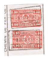 Fragment Bulletin D'expedition, Obliterations Centrale Nettes, MATAGNE LA GRANDE (CHEMIN DE FER DE CHIMAY), RARE - Usati
