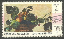 FR-18 Umm Al Qiwain Fruits Pomme Apple Raisin Grape Tableau Caravagio Painting - Fruit