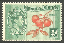 FR-14a Pitcairn Islands Fruits Oranges MH * Neuf CH - Obst & Früchte