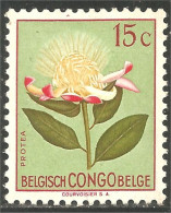 FL-82 Congo Belge 15c Fleur Protea Flower MH * Neuf - Andere & Zonder Classificatie