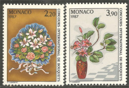 FL-77b Monaco Bouquet Rose Lilium MNH ** Neuf SC - Roses