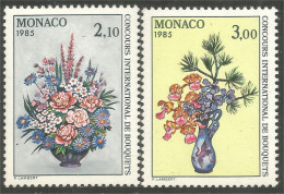 FL-75b Monaco Bouquet Orchidée Orchid Orkid Pin Pine MNH ** Neuf SC - Other & Unclassified