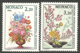 FL-76b Monaco Bouquet Ikebana Chrysanthème MNH ** Neuf SC - Autres & Non Classés