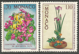 FL-65 Monaco Bouquets Violette Violet Ikebana MNH ** Neuf SC - Otros & Sin Clasificación