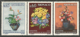 FL-63 Monaco Bouquets Ikebana Mimosa MNH ** Neuf SC - Other & Unclassified