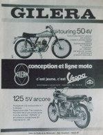 Publicité De Presse ; Motos Gilera Touring 50 4v + 125 5v Arcore - Publicités
