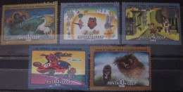 RUSSIA ~ 1988 ~ S.G. NUMBERS 5842 - 5846, CARTOON FILMS. ~ MNH #03653 - Unused Stamps
