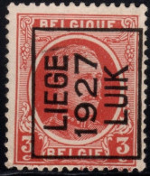 Typo 154A (LIEGE 1927 LUIK) - O/used - Typo Precancels 1922-31 (Houyoux)