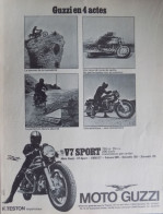 Publicité De Presse ; Moto-Guzzi V7 Sport - Publicités