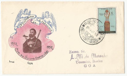 India Portugal Commemorative Cover & Cancel 1952 S. Francisco Goa - Angola
