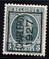 Typo 157A (CHARLEROY 1927) - O/used - Typo Precancels 1922-31 (Houyoux)