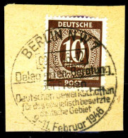 ALL. BES. GEM.-AUSG. Nr 918a Zentrisch Gestempelt Briefstück X2499B6 - Otros & Sin Clasificación